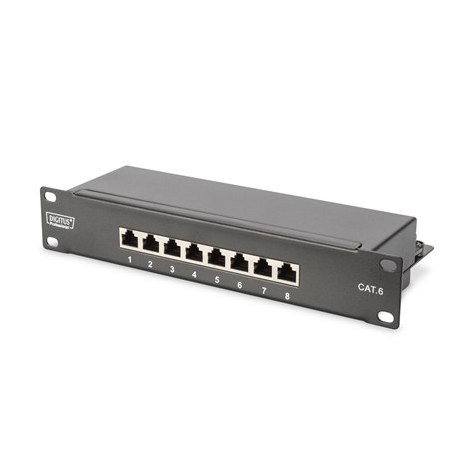 Digitus 10"" Network Set, 6U cabinet, shelf, PDU, 8-port switch, CAT 6 patch panel, Grey Digitus | Network Set | DN-10-SET-1 | T - 3